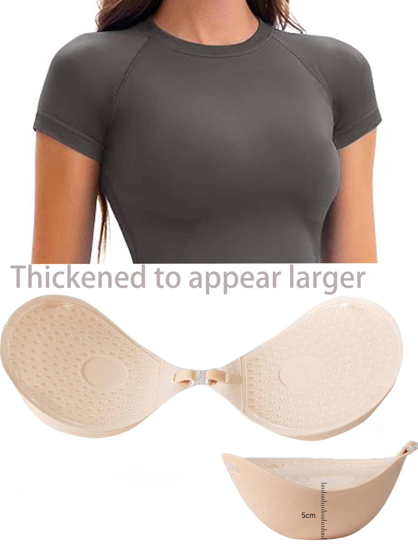 Push Up Bra Silicone - Soutien-gorge adhésif invisible en silicone épaissi