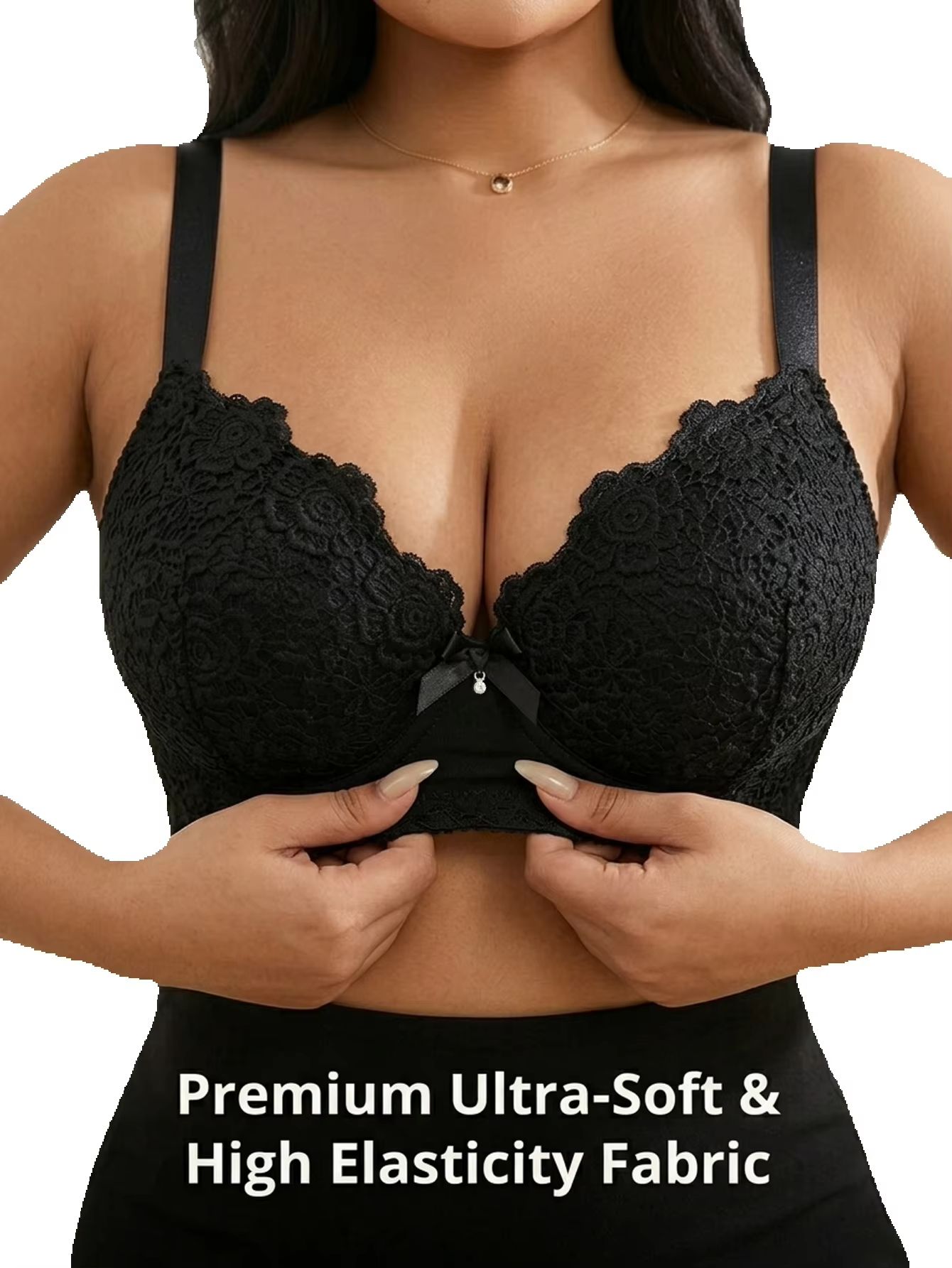 Minimizer Bra Women - Soutien-gorge push-up floral grande taille pour