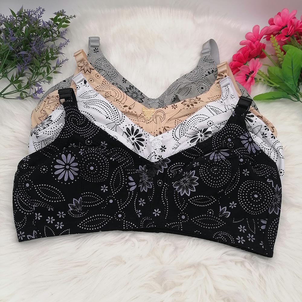 Cotton Bra Everyday - Soutien-gorge sans fil en coton pour