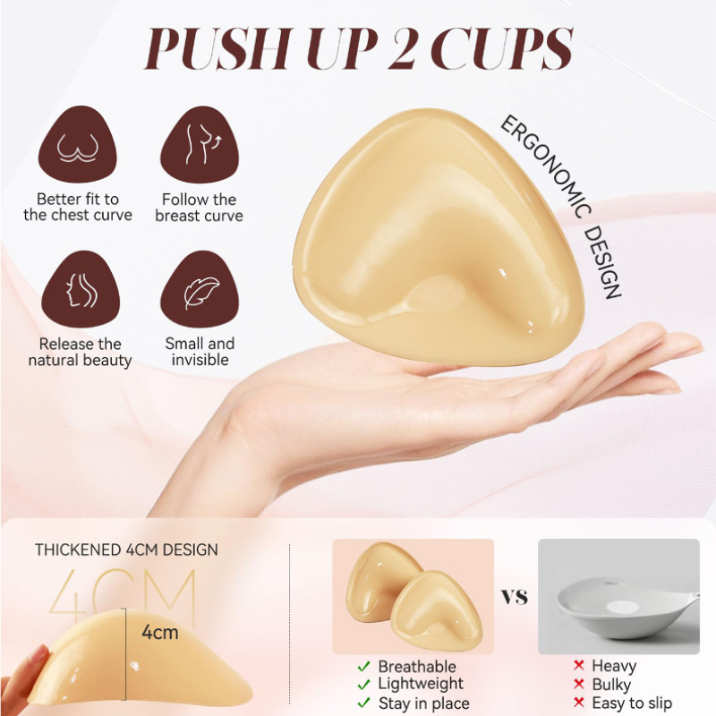 Kave 1/2 paires de soutien-gor - Push Up Bra Silicone avis et prix